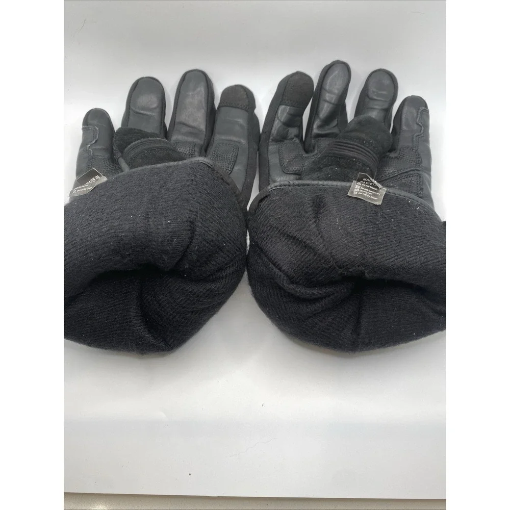 BILT Men's 5XL Motorcycle Riding Gloves Black Leather Waterproof Gauntlet - Picture 16 of 16